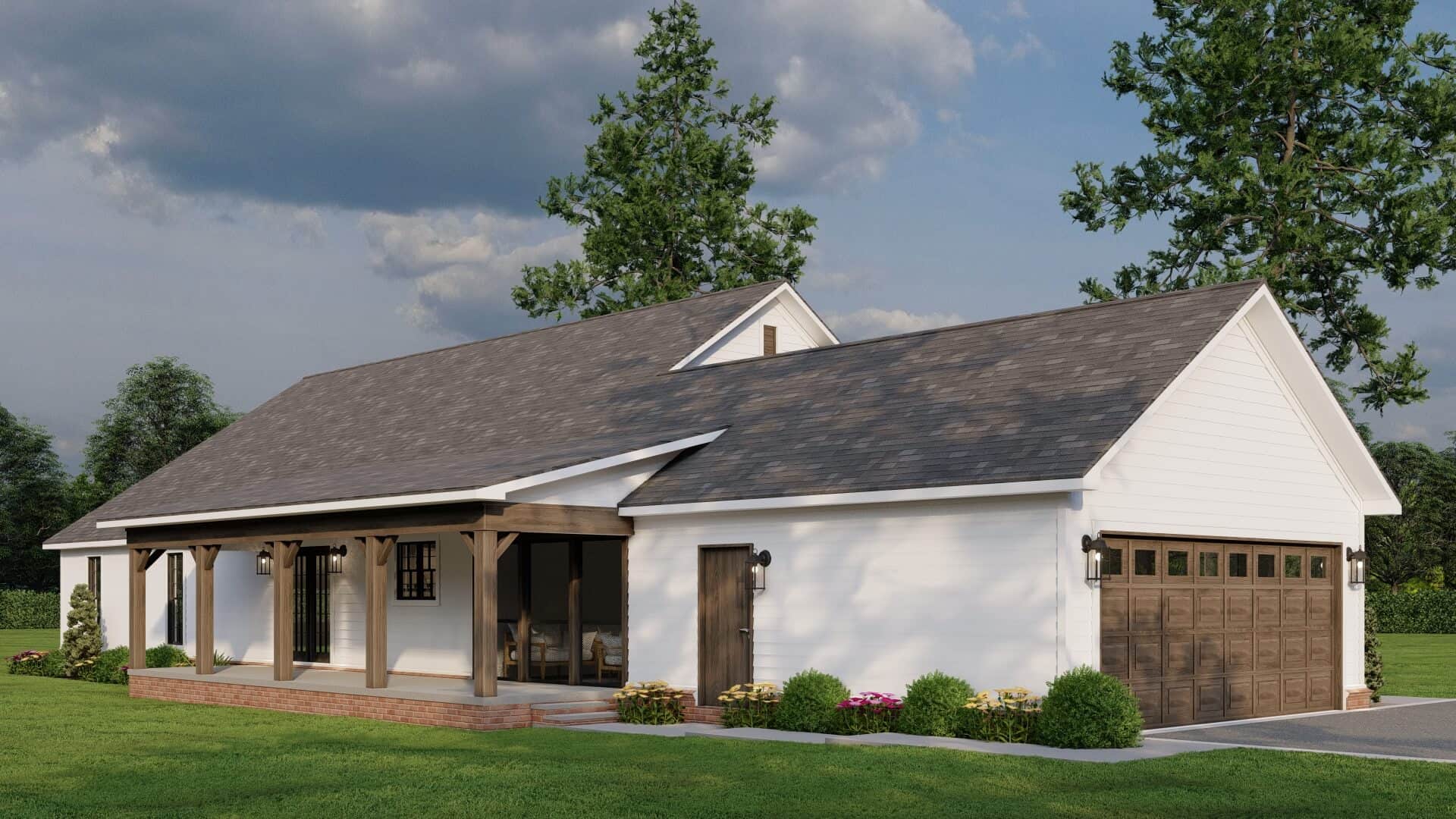 Rear View of this 3-Bedroom,3283 Sq Ft Plan -193-1320