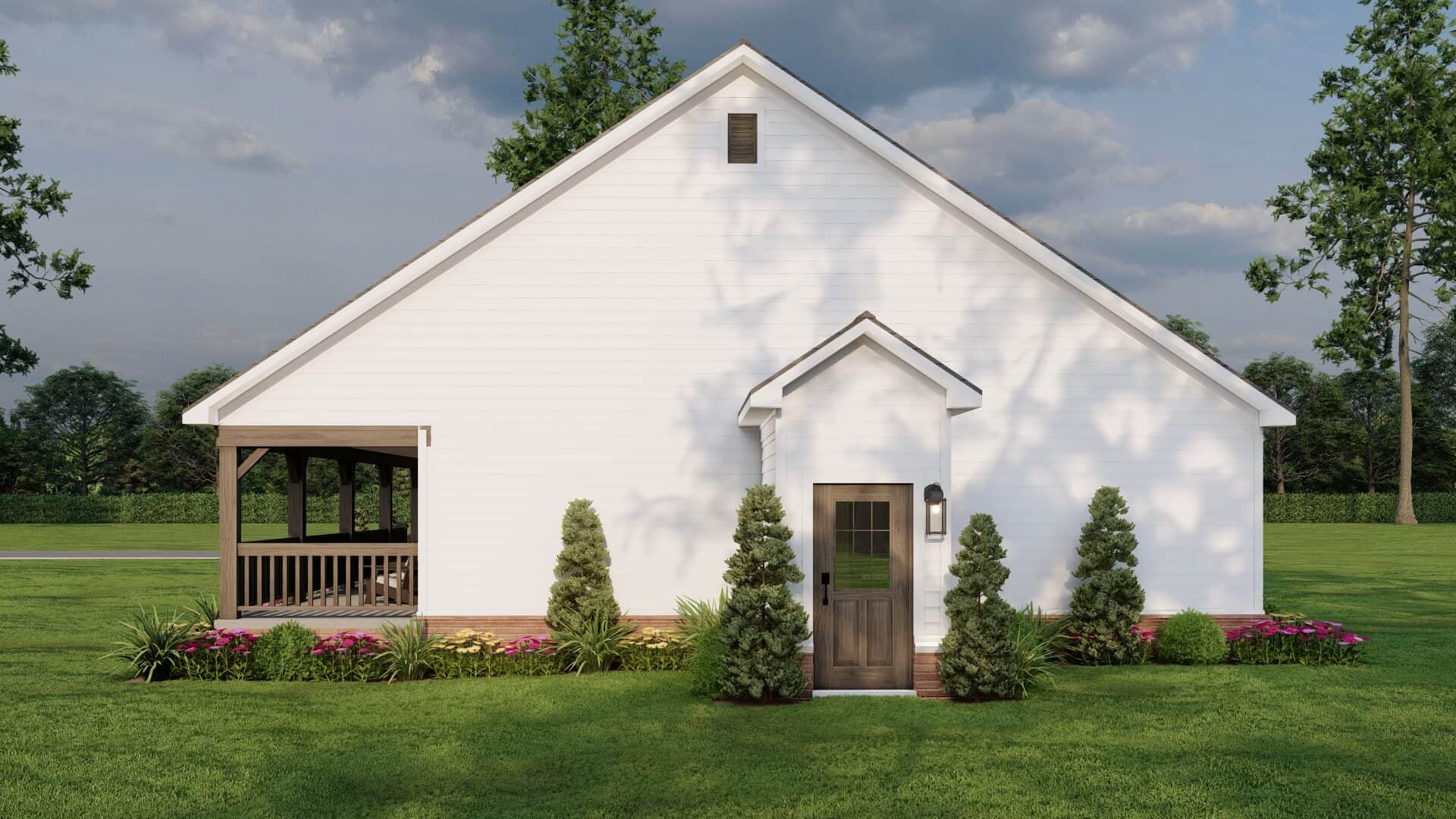 Right Side View of this 3-Bedroom,3283 Sq Ft Plan -193-1320