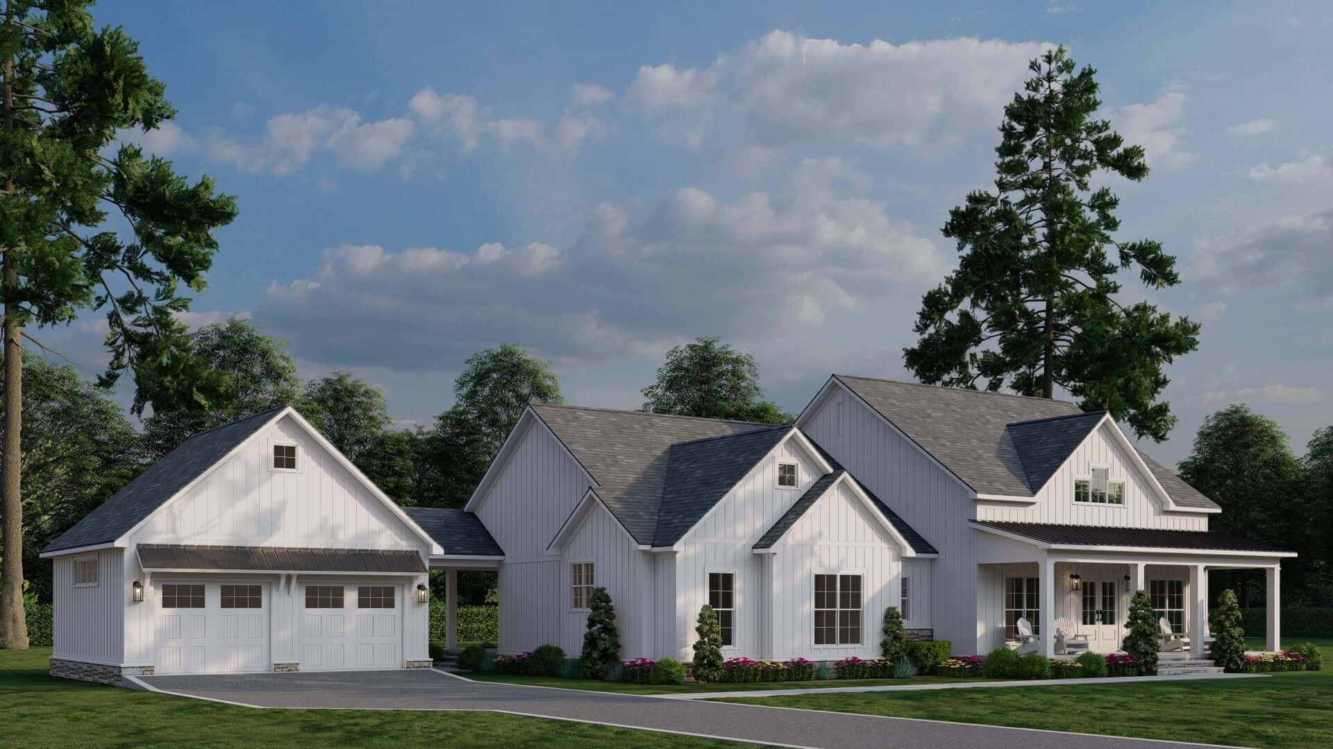Left Side View of this 3-Bedroom,2200 Sq Ft Plan -193-1321