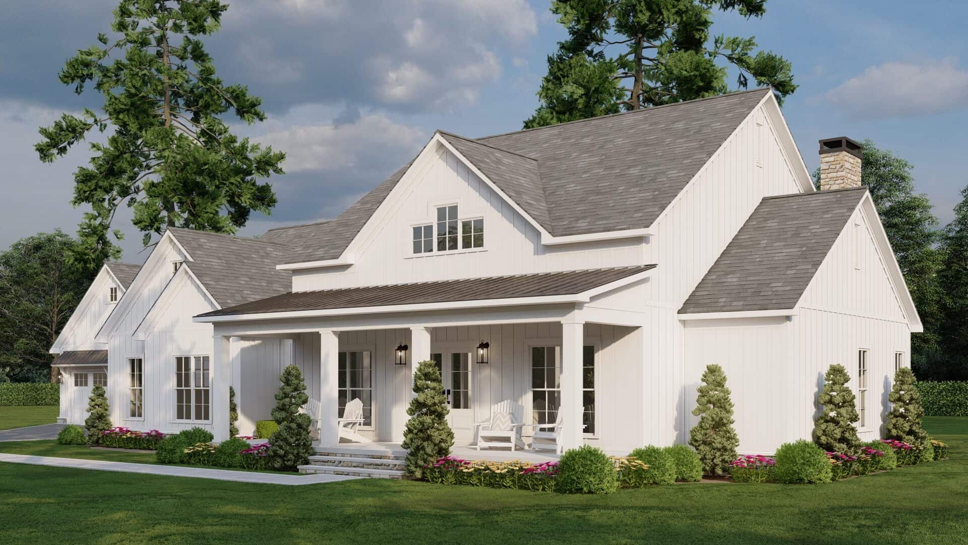 Right Side View of this 3-Bedroom,2200 Sq Ft Plan -193-1321