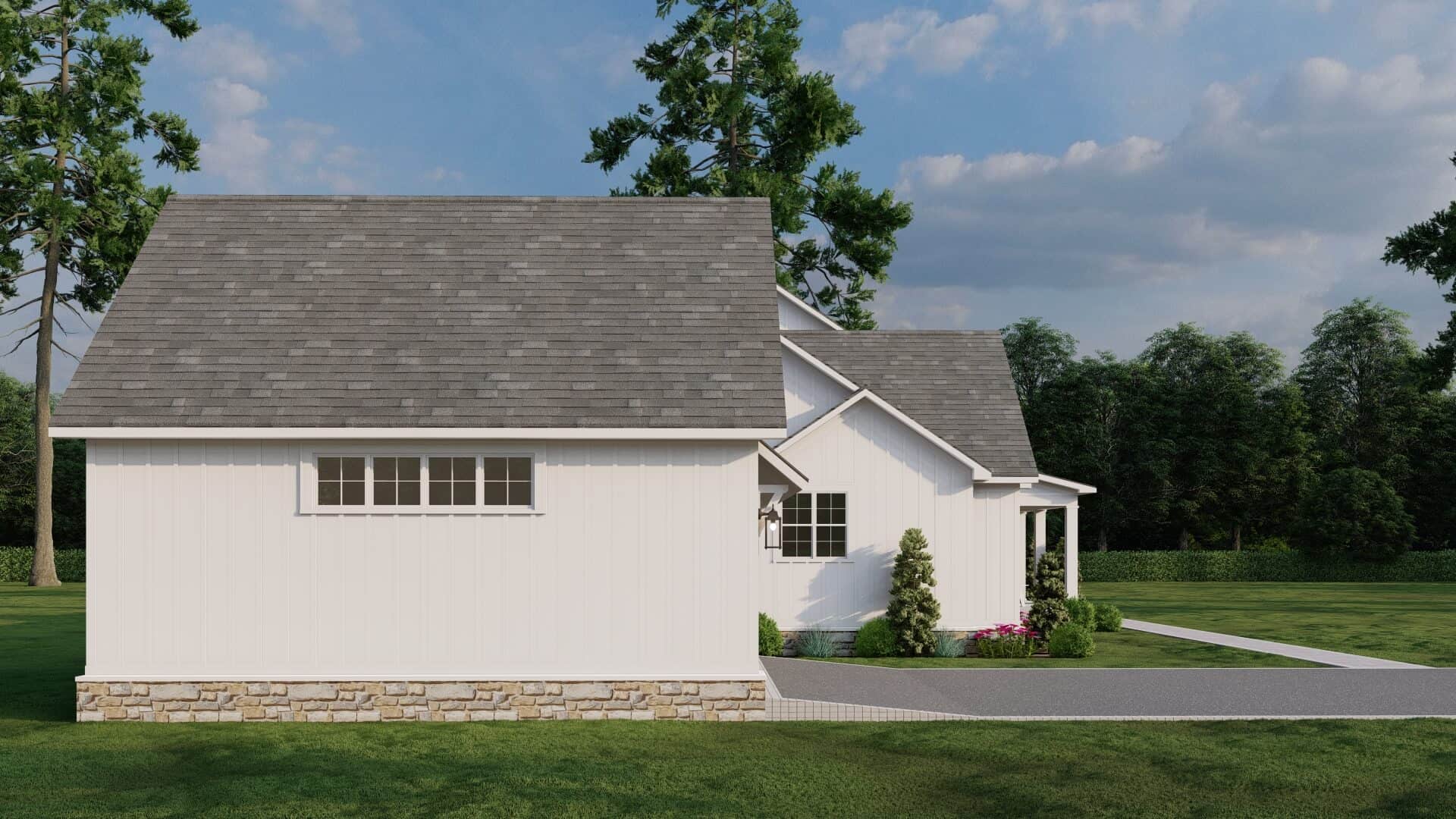 Left Side View of this 3-Bedroom,2200 Sq Ft Plan -193-1321