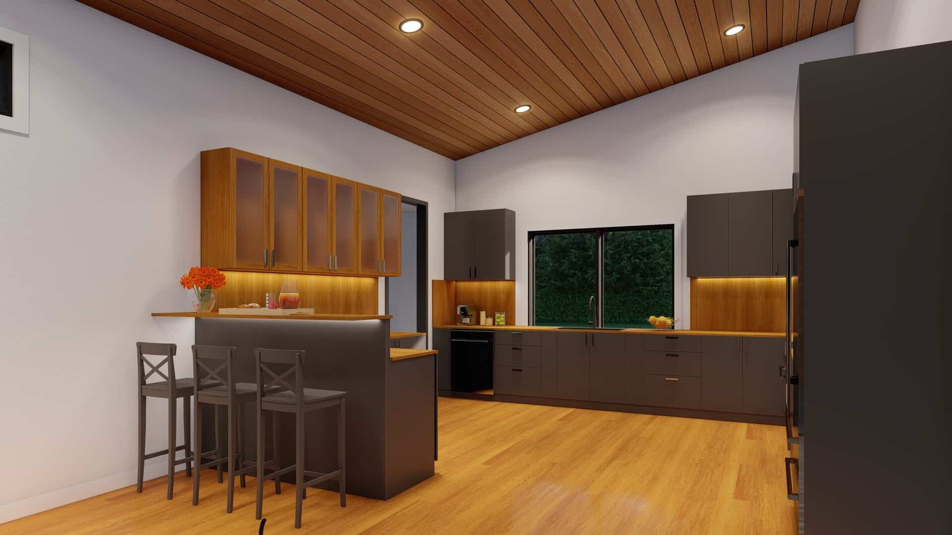 Kitchen: Breakfast Bar of this 3-Bedroom,2200 Sq Ft Plan -193-1323