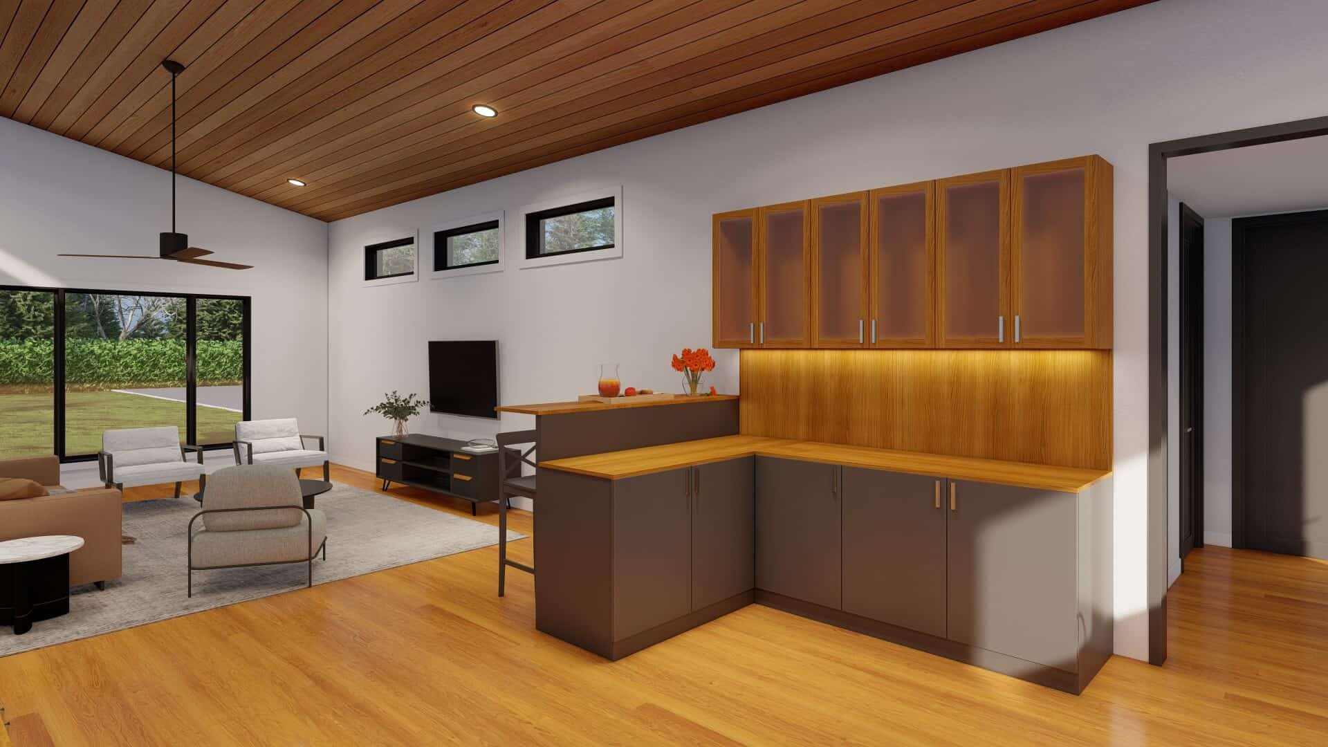 Kitchen: Breakfast Bar of this 3-Bedroom,2200 Sq Ft Plan -193-1323
