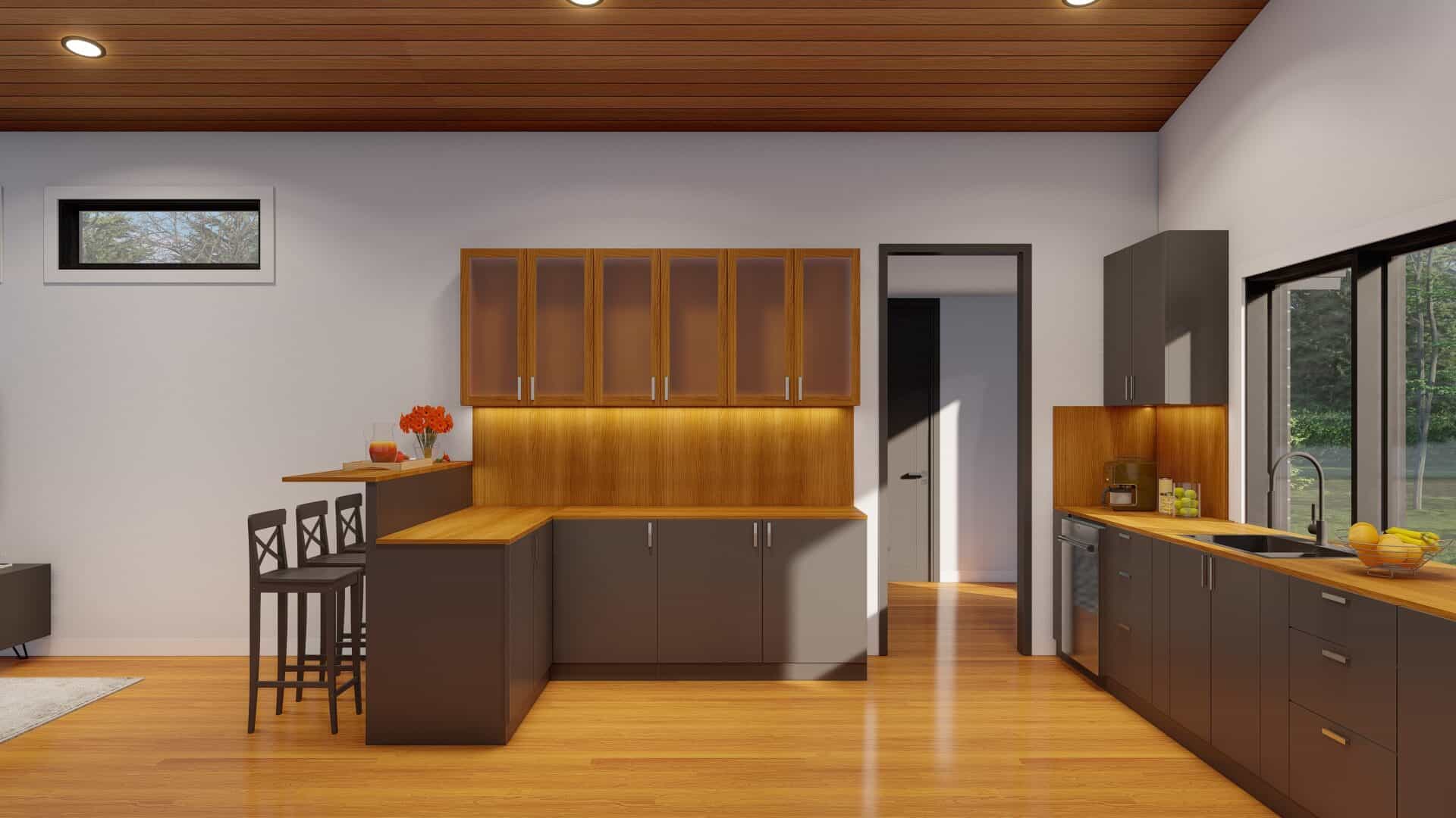 Kitchen: Breakfast Bar of this 3-Bedroom,2200 Sq Ft Plan -193-1323