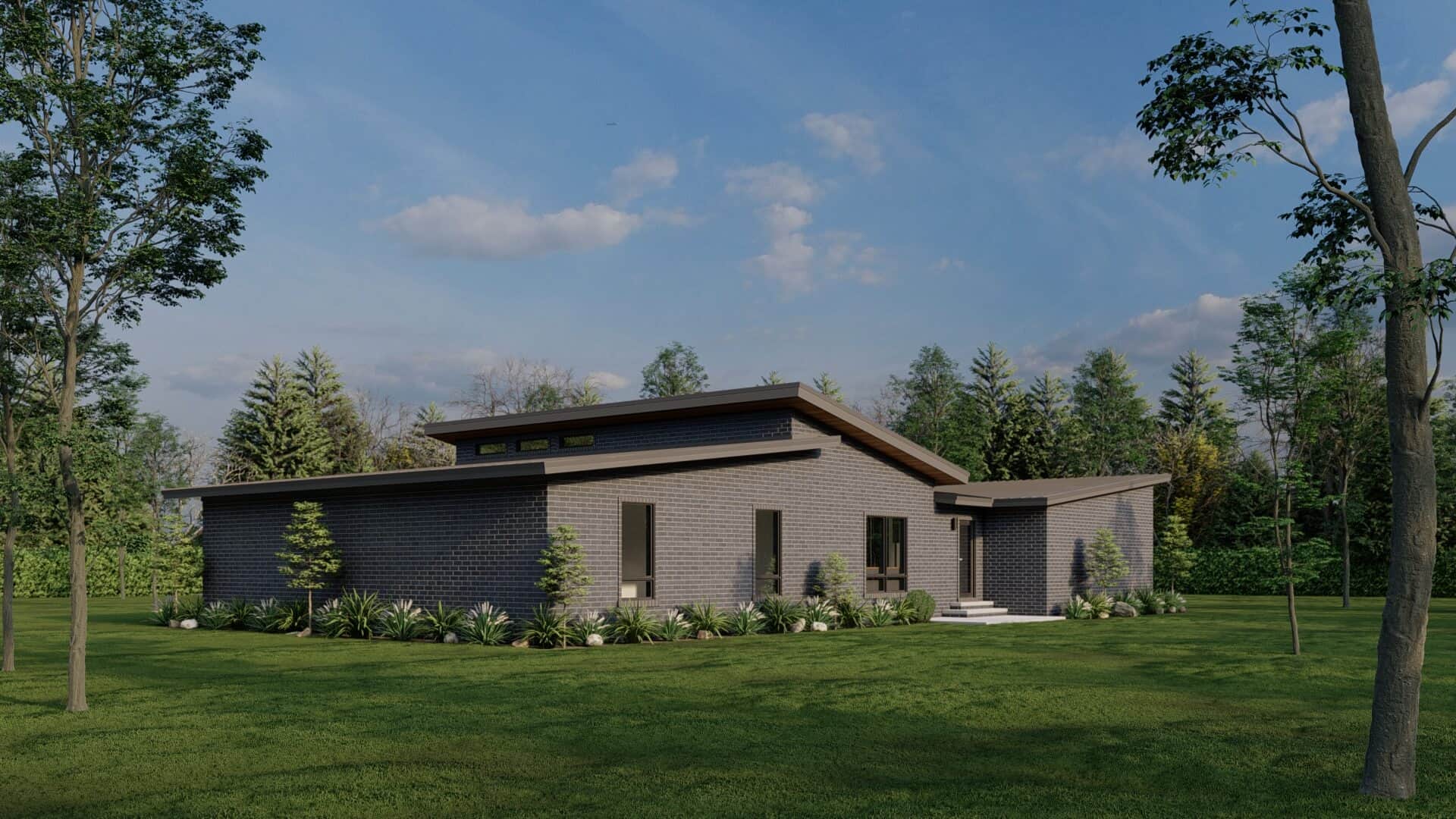Rear View of this 3-Bedroom,2200 Sq Ft Plan -193-1323