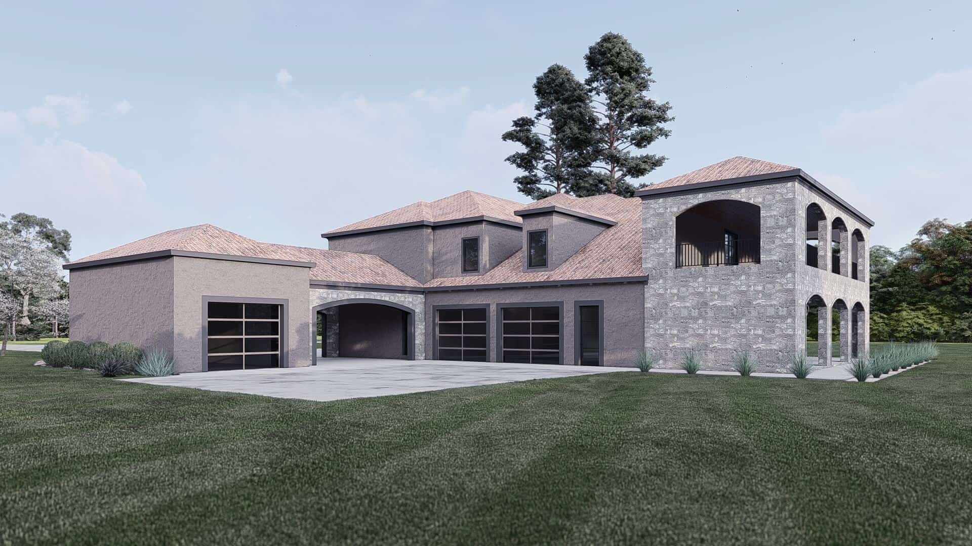 Right Side View of this 5-Bedroom,7942 Sq Ft Plan -193-1324