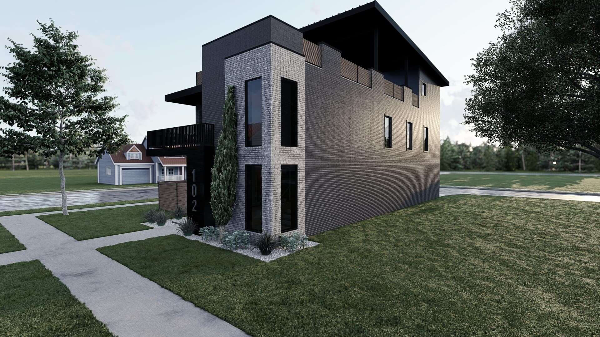 Right Side View of this 3-Bedroom,2609 Sq Ft Plan -193-1325