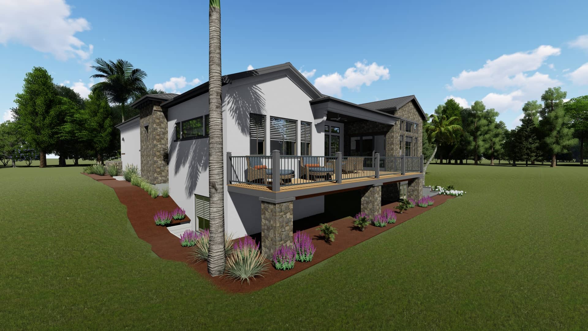 Deck of this 2-Bedroom, 2380 Sq Ft Plan - 194-1001