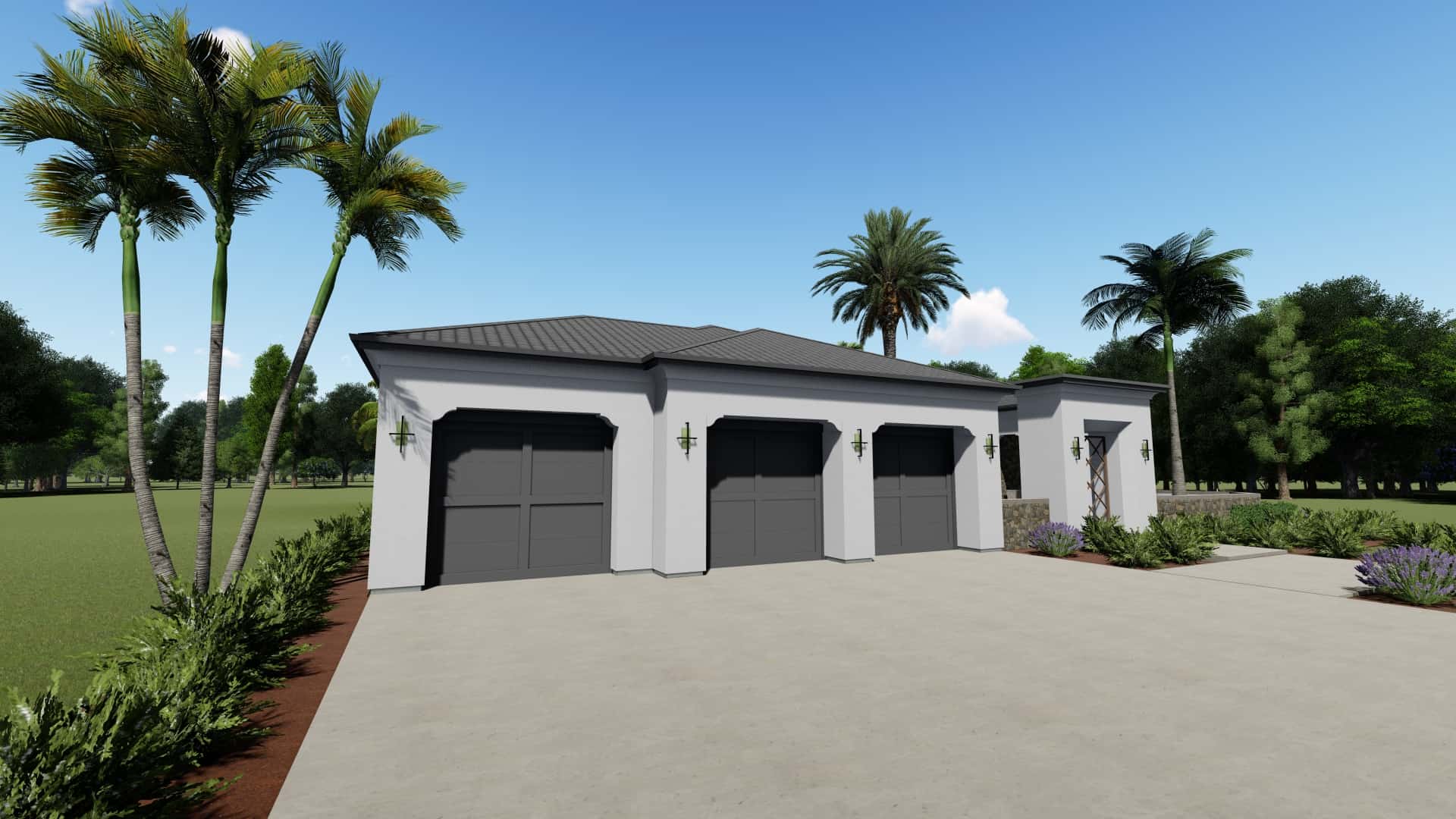 Garage of this 2-Bedroom, 2380 Sq Ft Plan - 194-1001
