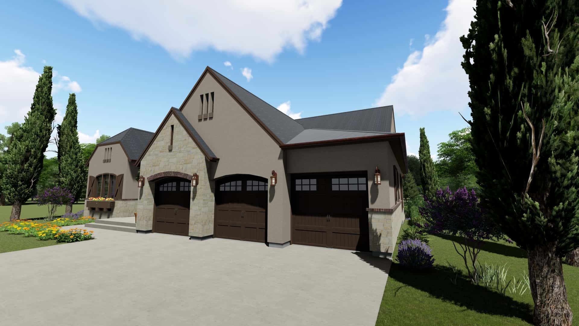 Garage of this 3-Bedroom, 2514 Sq Ft Plan - 194-1003