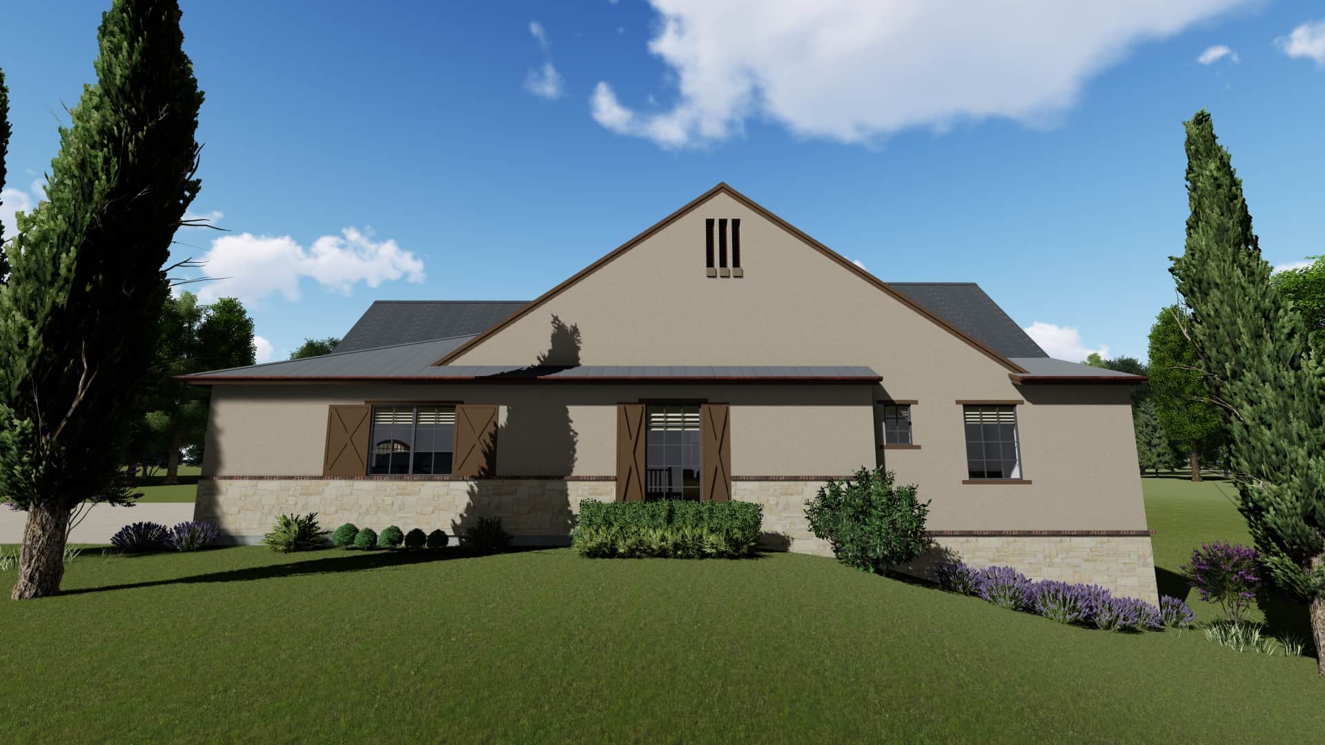 Home Plan Right Elevation of this 3-Bedroom,2514 Sq Ft Plan -194-1003
