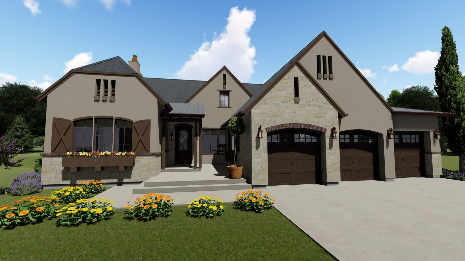 Contemporary home (ThePlanCollection: #194-1003)