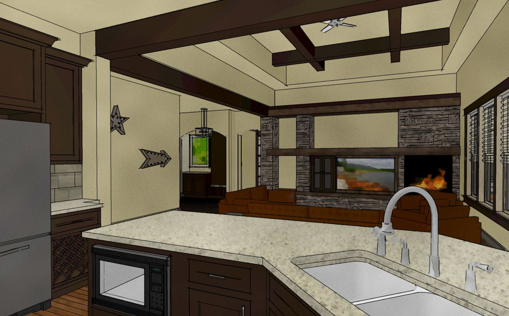 Kitchen of this 4-Bedroom, 3968 Sq Ft Plan - 194-1007