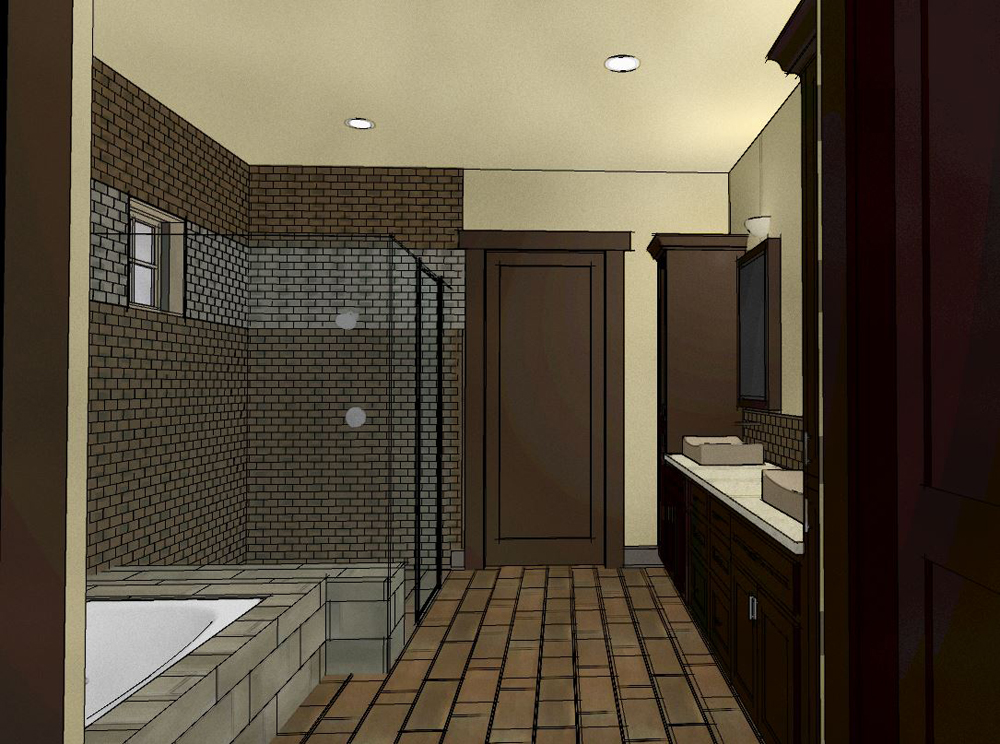 Master Bathroom of this 4-Bedroom, 3968 Sq Ft Plan - 194-1007