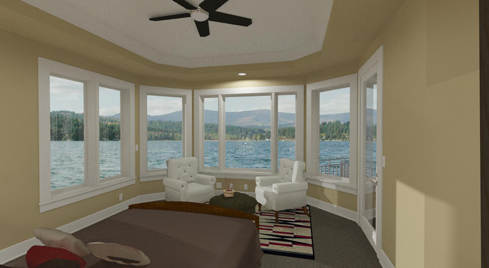 Master Bedroom of this 2-Bedroom, 2605 Sq Ft Plan - 194-1010
