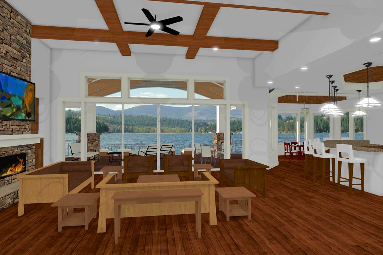 Great Room of this 2-Bedroom, 2605 Sq Ft Plan - 194-1010