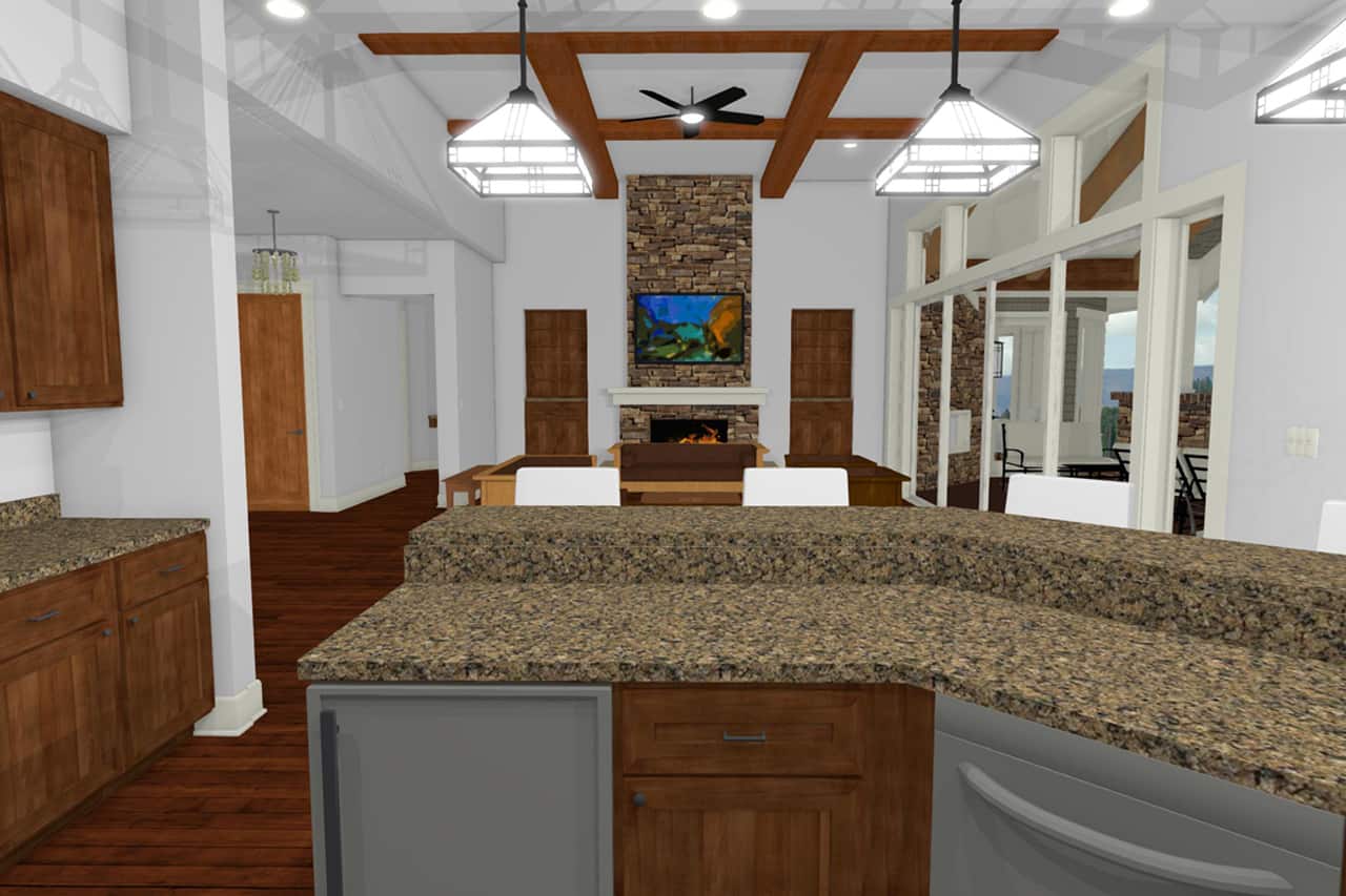 Kitchen of this 2-Bedroom, 2605 Sq Ft Plan - 194-1010