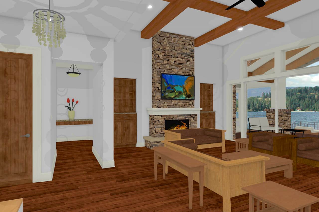 Living Room of this 2-Bedroom, 2605 Sq Ft Plan - 194-1010