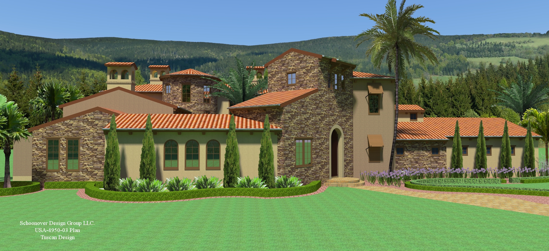 Front Door of this 4-Bedroom, 4590 Sq Ft Plan - 194-1012