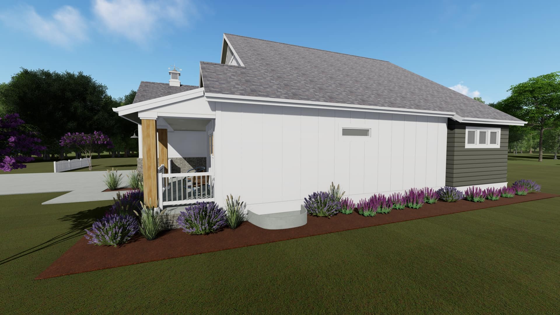 Home Plan Right Elevation of this 2-Bedroom,1463 Sq Ft Plan -194-1016