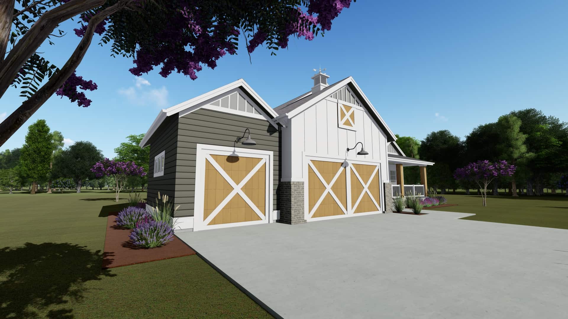 Garage of this 2-Bedroom, 1463 Sq Ft Plan - 194-1016