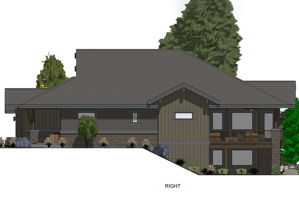 Home Plan Right Elevation of this 3-Bedroom,4254 Sq Ft Plan -194-1017