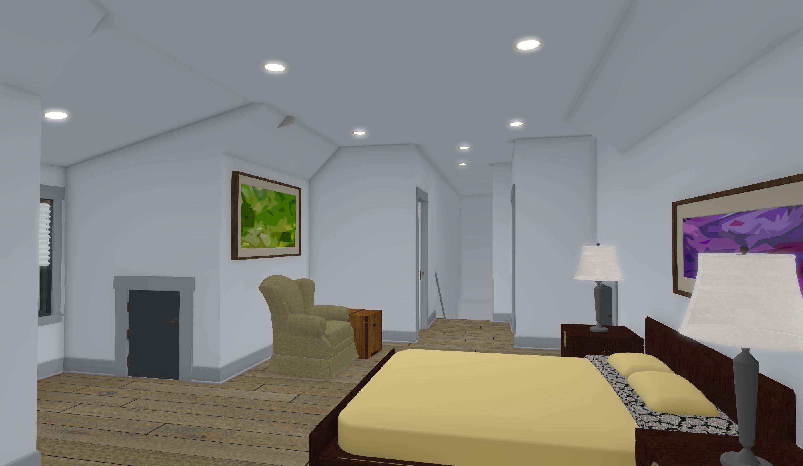 Bedroom of this 3-Bedroom, 2576 Sq Ft Plan - 194-1020