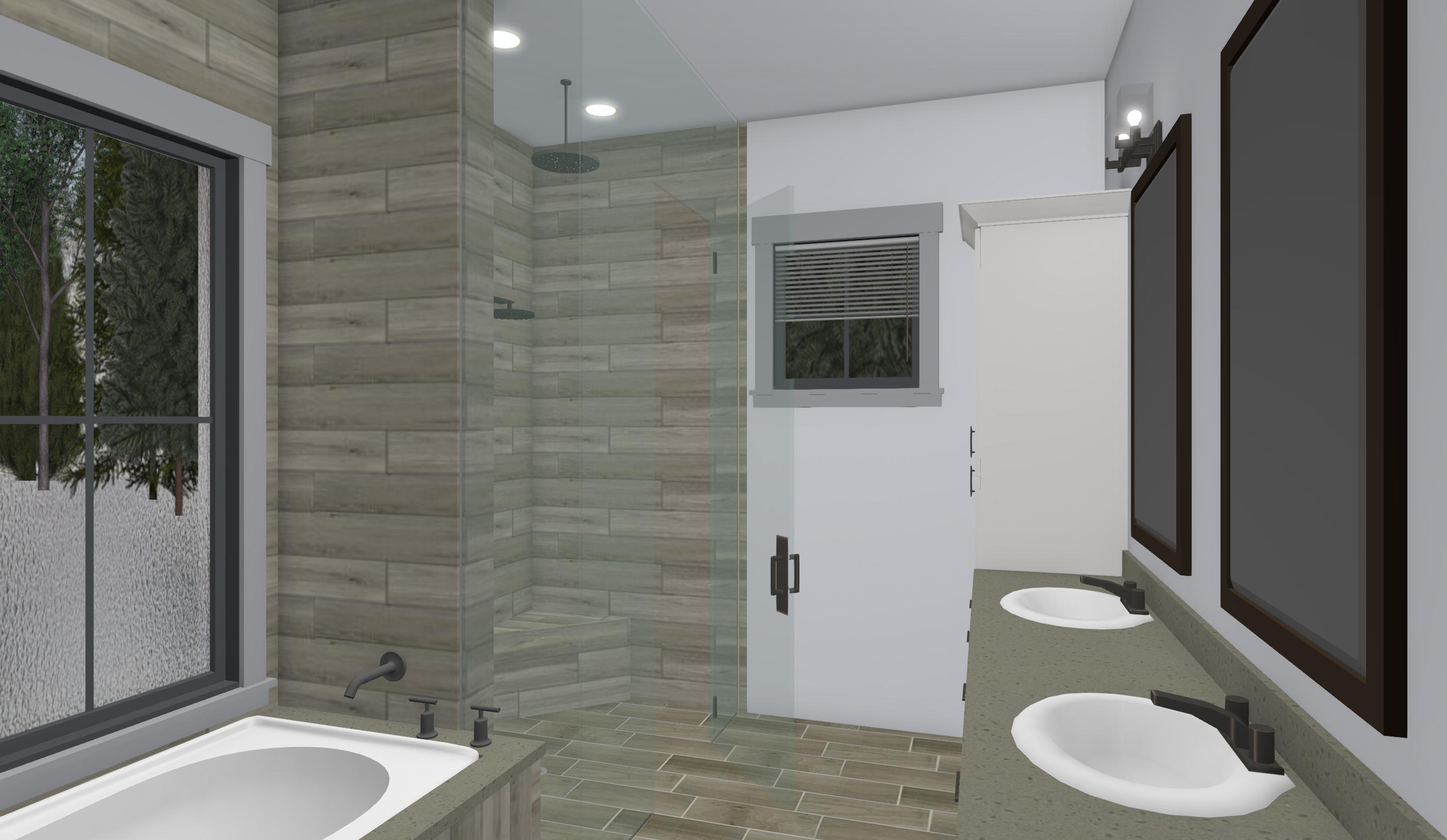 Bathroom of this 3-Bedroom, 2576 Sq Ft Plan - 194-1020