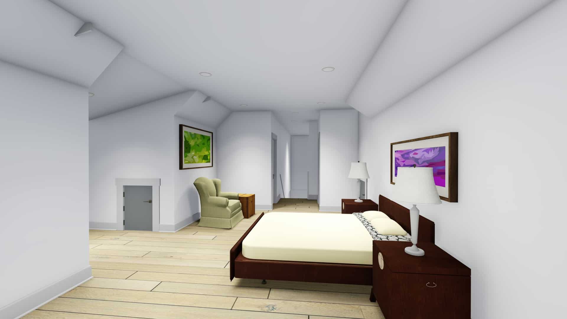Bedroom of this 3-Bedroom, 2576 Sq Ft Plan - 194-1020