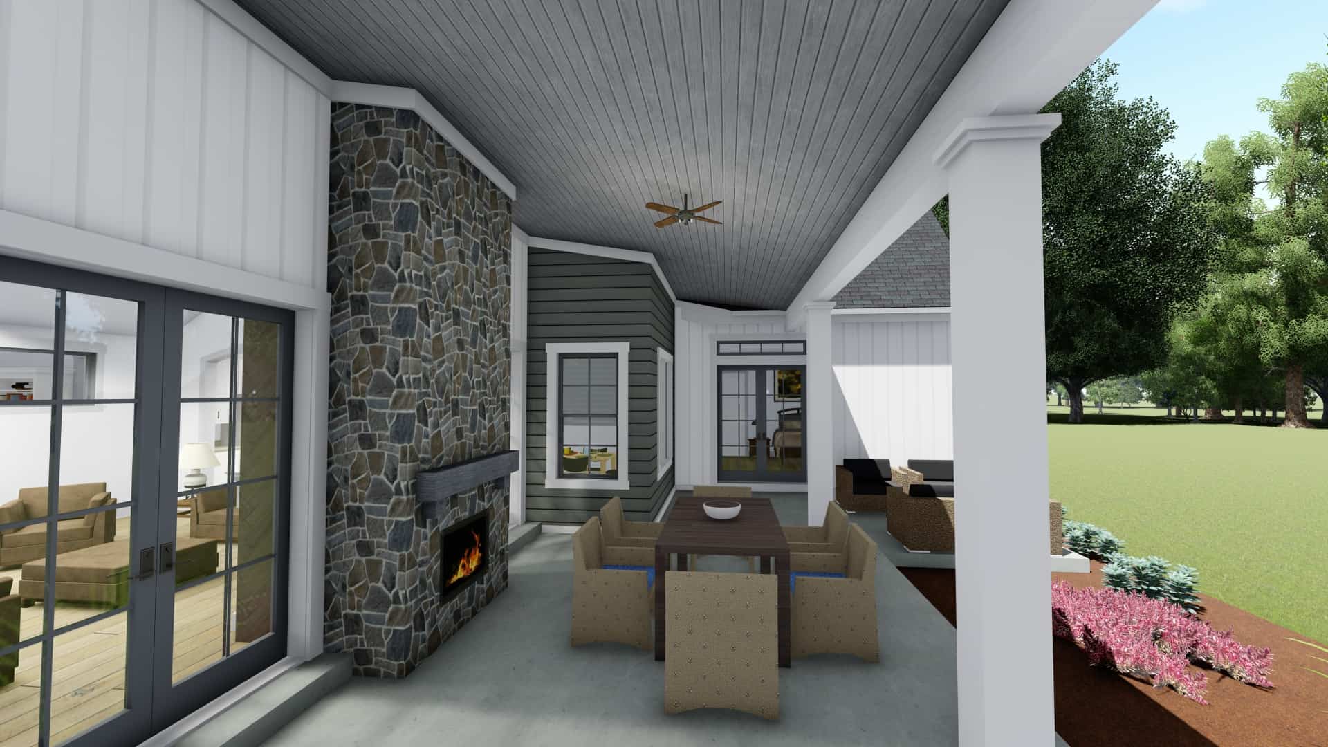 Patio of this 3-Bedroom, 2576 Sq Ft Plan - 194-1020