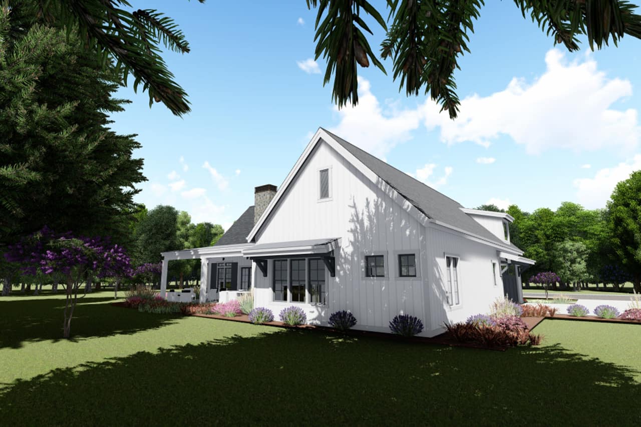 Rear View of this 3-Bedroom, 2590 Sq Ft Plan - 194-1021
