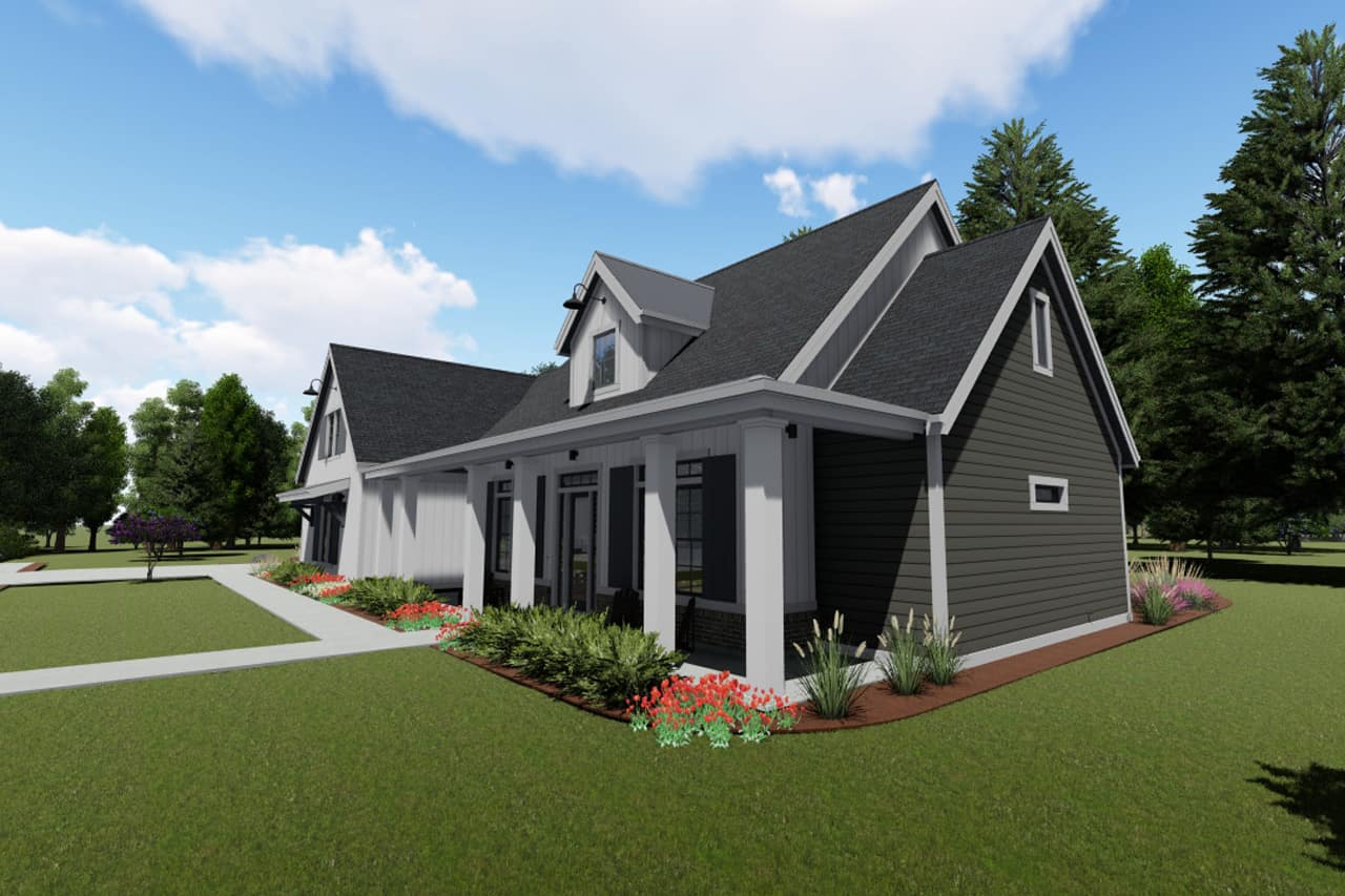 Right Side View of this 3-Bedroom, 2590 Sq Ft Plan - 194-1021