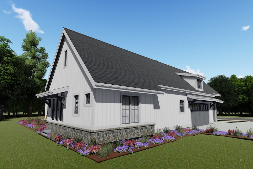 Side View of this 3-Bedroom, 3215 Sq Ft Plan - 194-1023