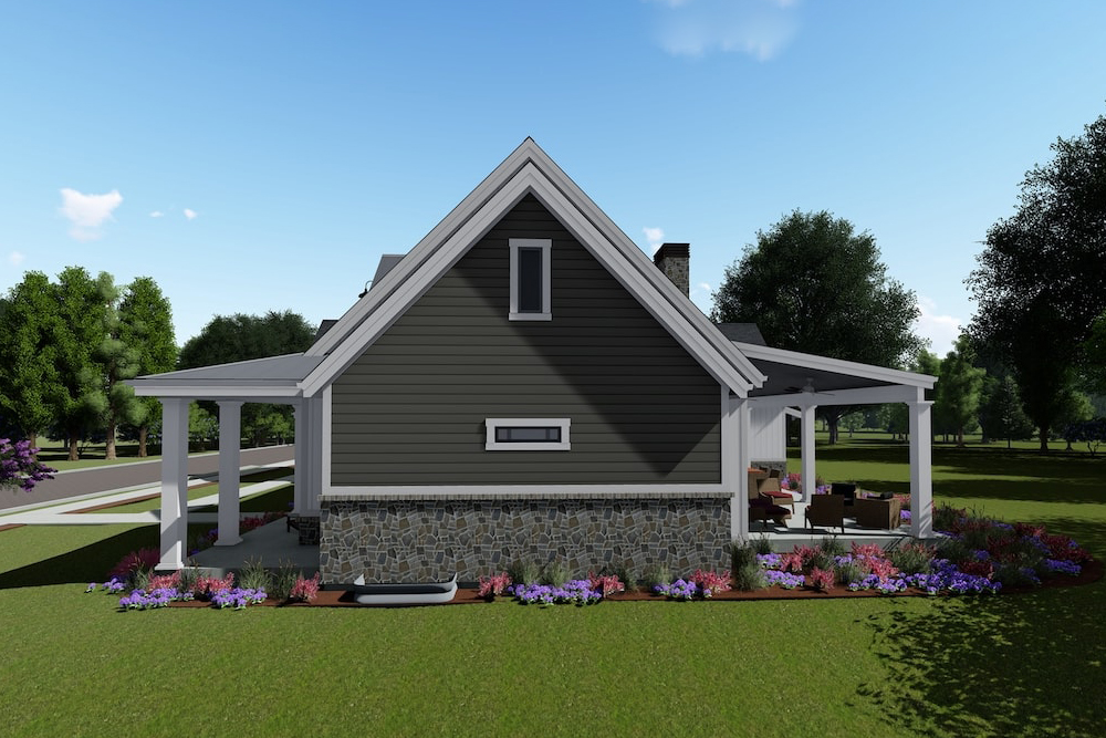 Side View of this 3-Bedroom, 3215 Sq Ft Plan - 194-1023