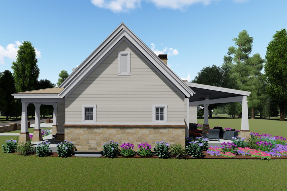 Rear View of this 3-Bedroom, 2593 Sq Ft Plan - 194-1024
