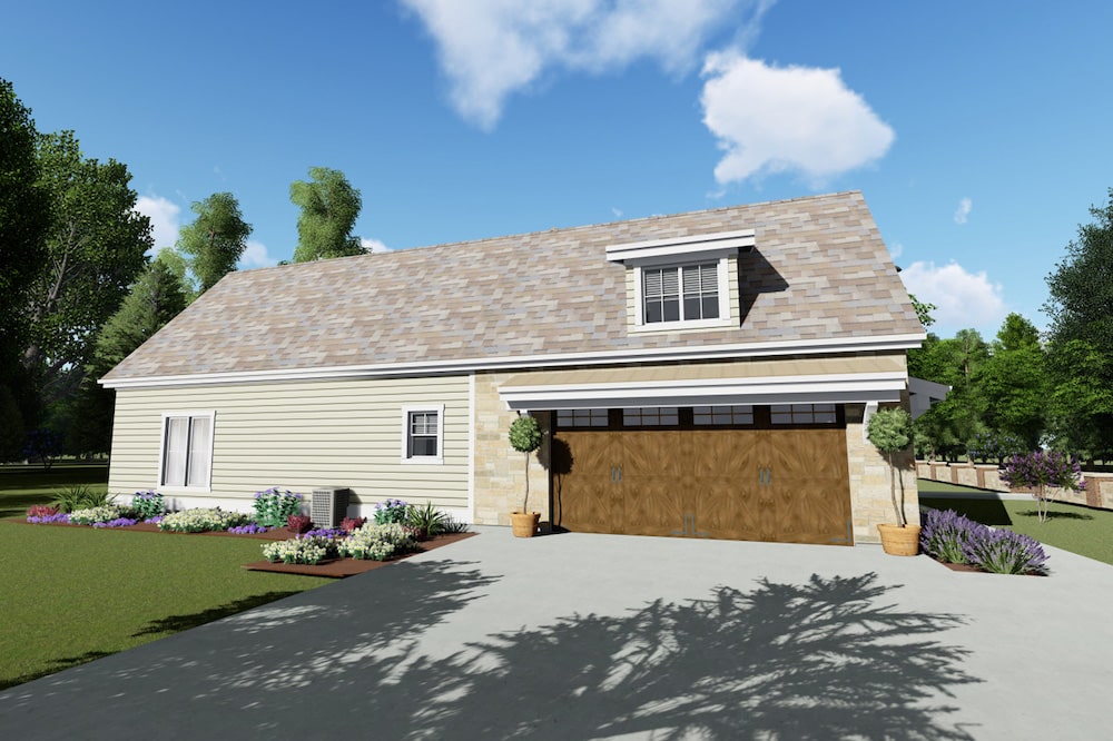 Rear View of this 3-Bedroom, 2593 Sq Ft Plan - 194-1029