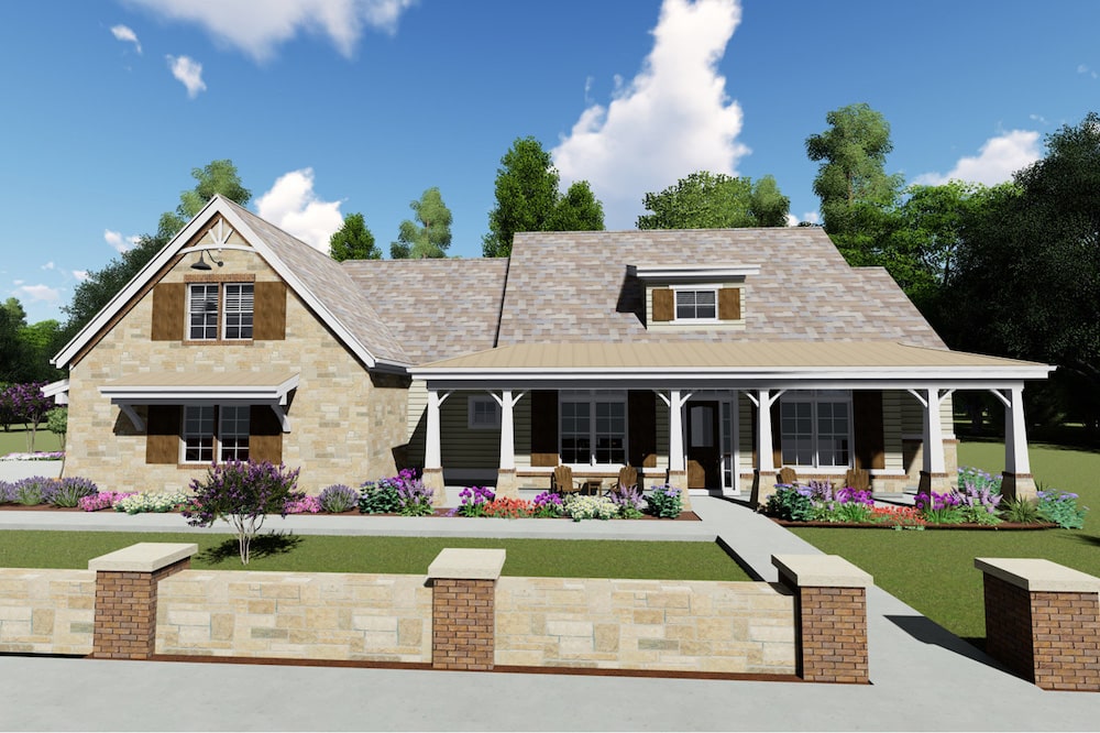 Craftsman home (ThePlanCollection: #194-1029)