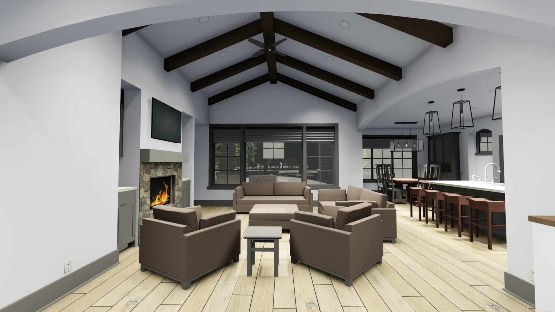 Living Room of this 3-Bedroom,2551 Sq Ft Plan -2551