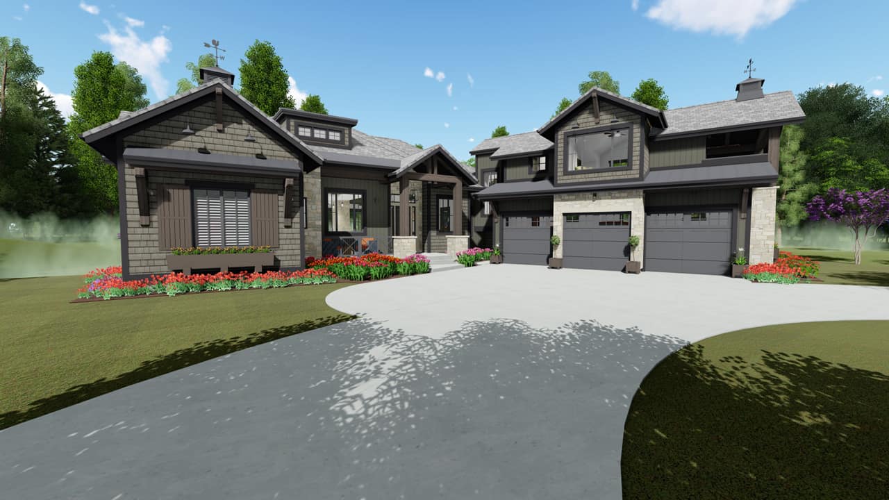 Home Exterior Photograph of this 4-Bedroom,2998 Sq Ft Plan -2998