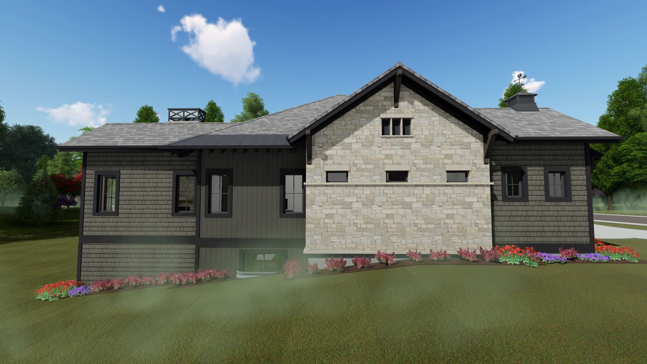 Side View of this 4-Bedroom,2998 Sq Ft Plan -2998