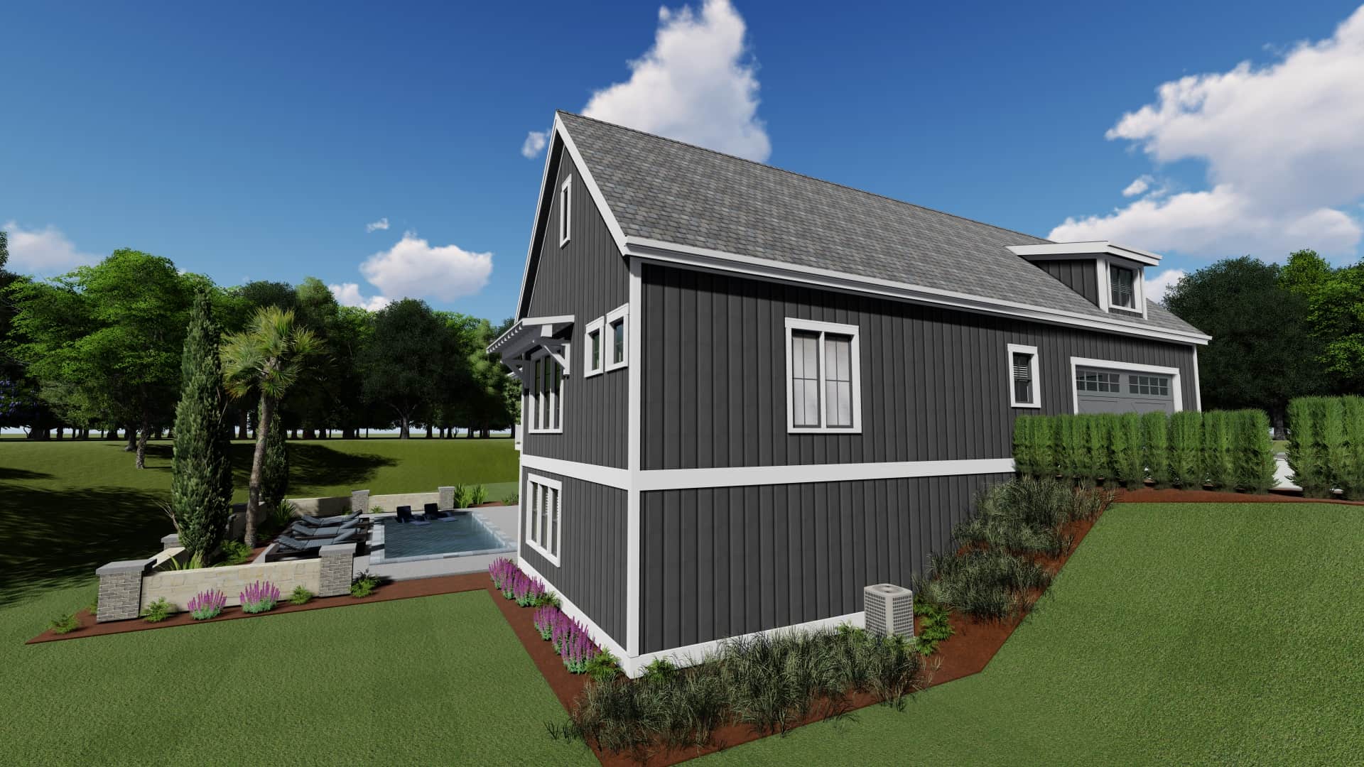 Side View of this 3-Bedroom,2923 Sq Ft Plan -2923