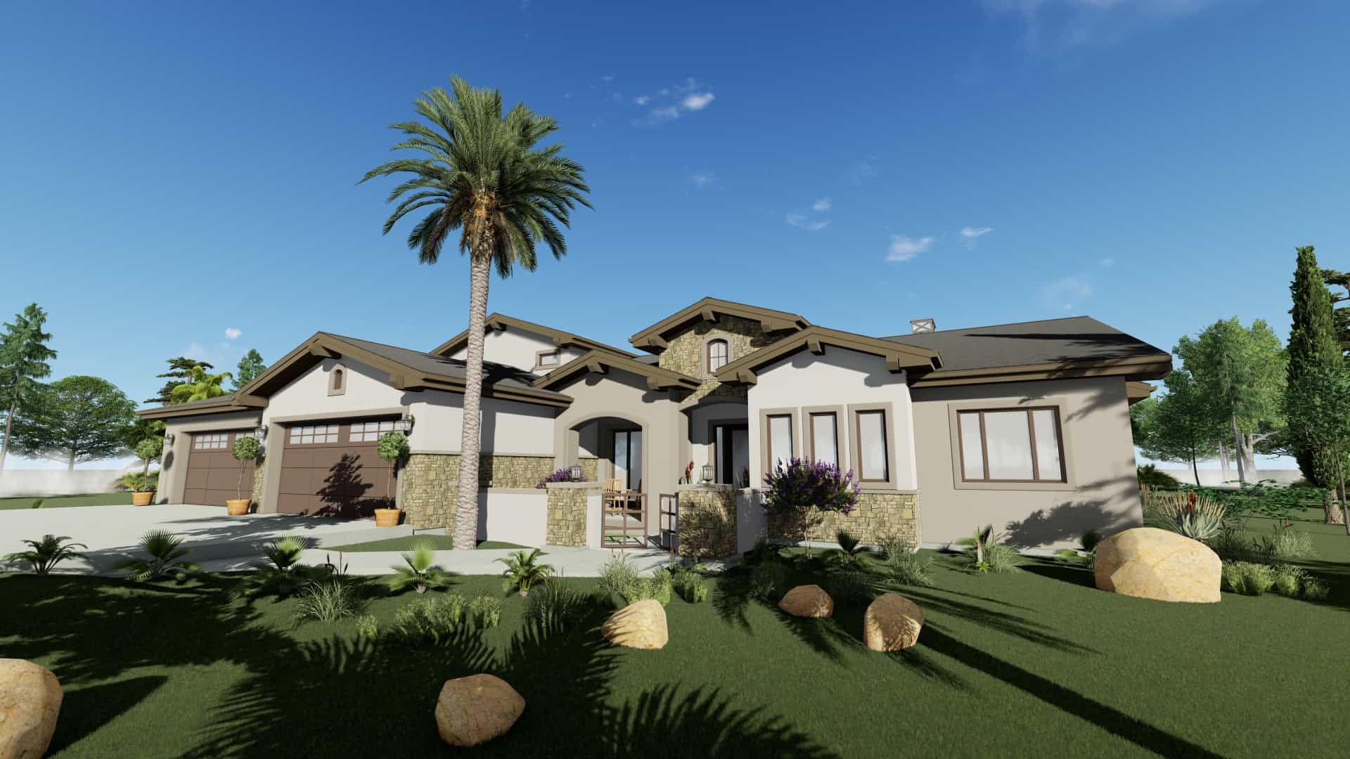 Home Exterior Photograph of this 3-Bedroom,3546 Sq Ft Plan -3546