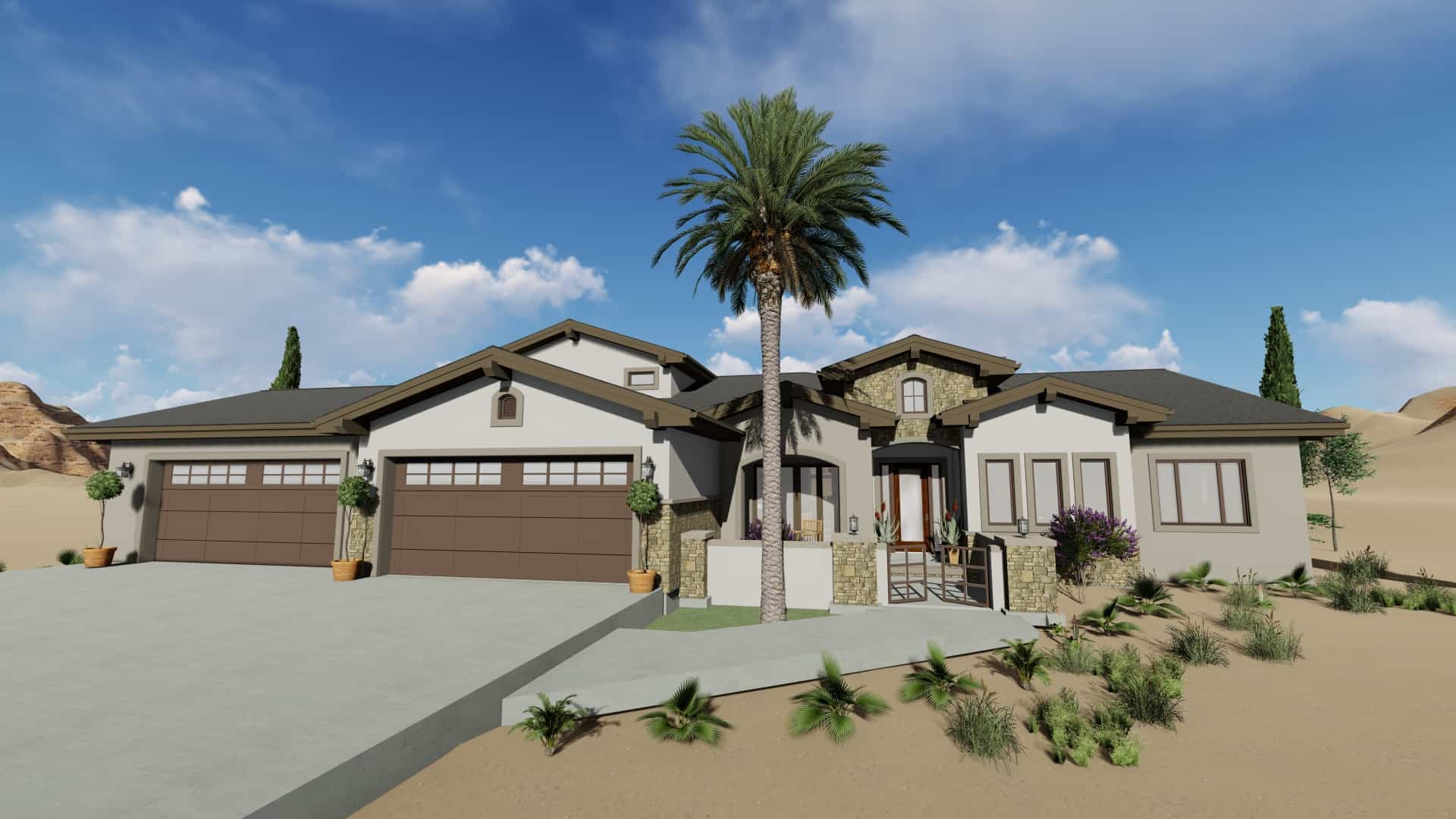 Home Exterior Photograph of this 3-Bedroom,3546 Sq Ft Plan -3546