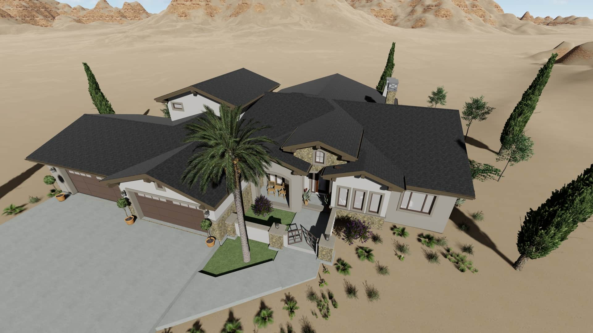 Home Exterior Photograph of this 3-Bedroom,3546 Sq Ft Plan -3546