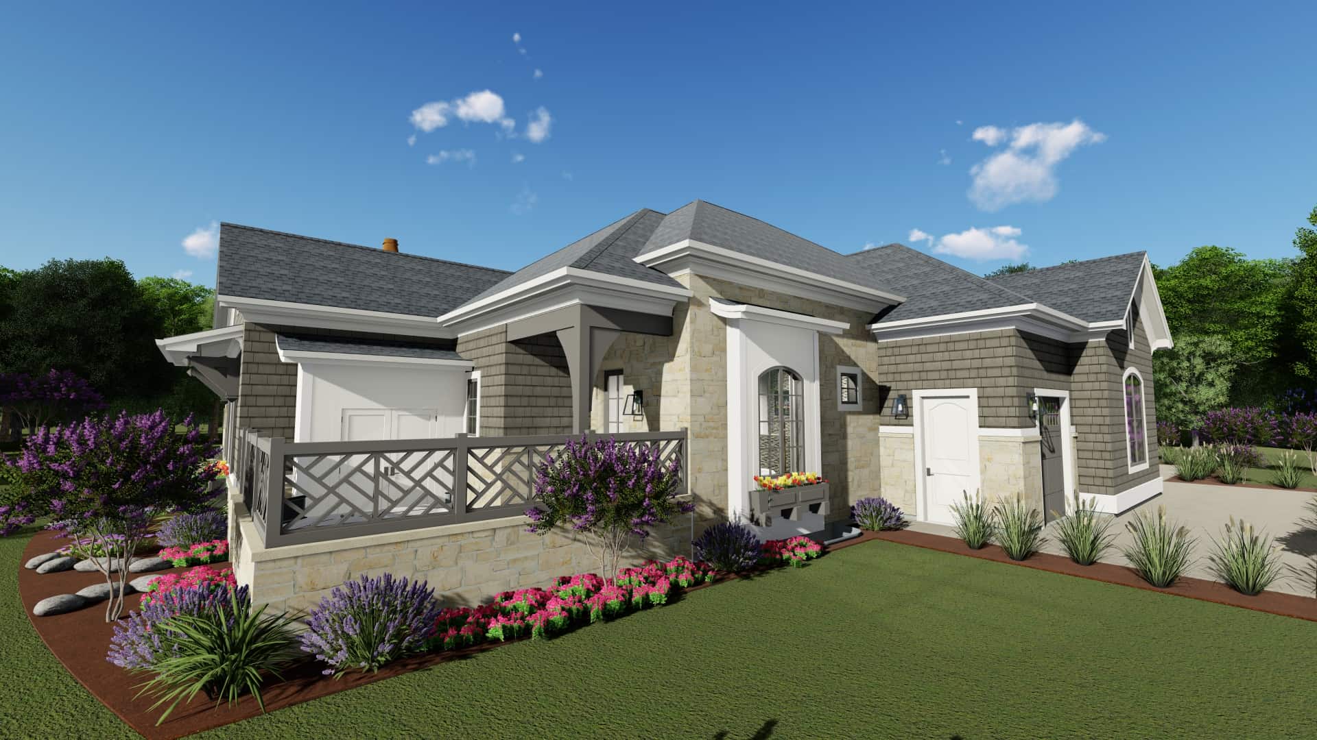 Side View of this 2-Bedroom, 3433 Sq Ft Plan - 194-1042