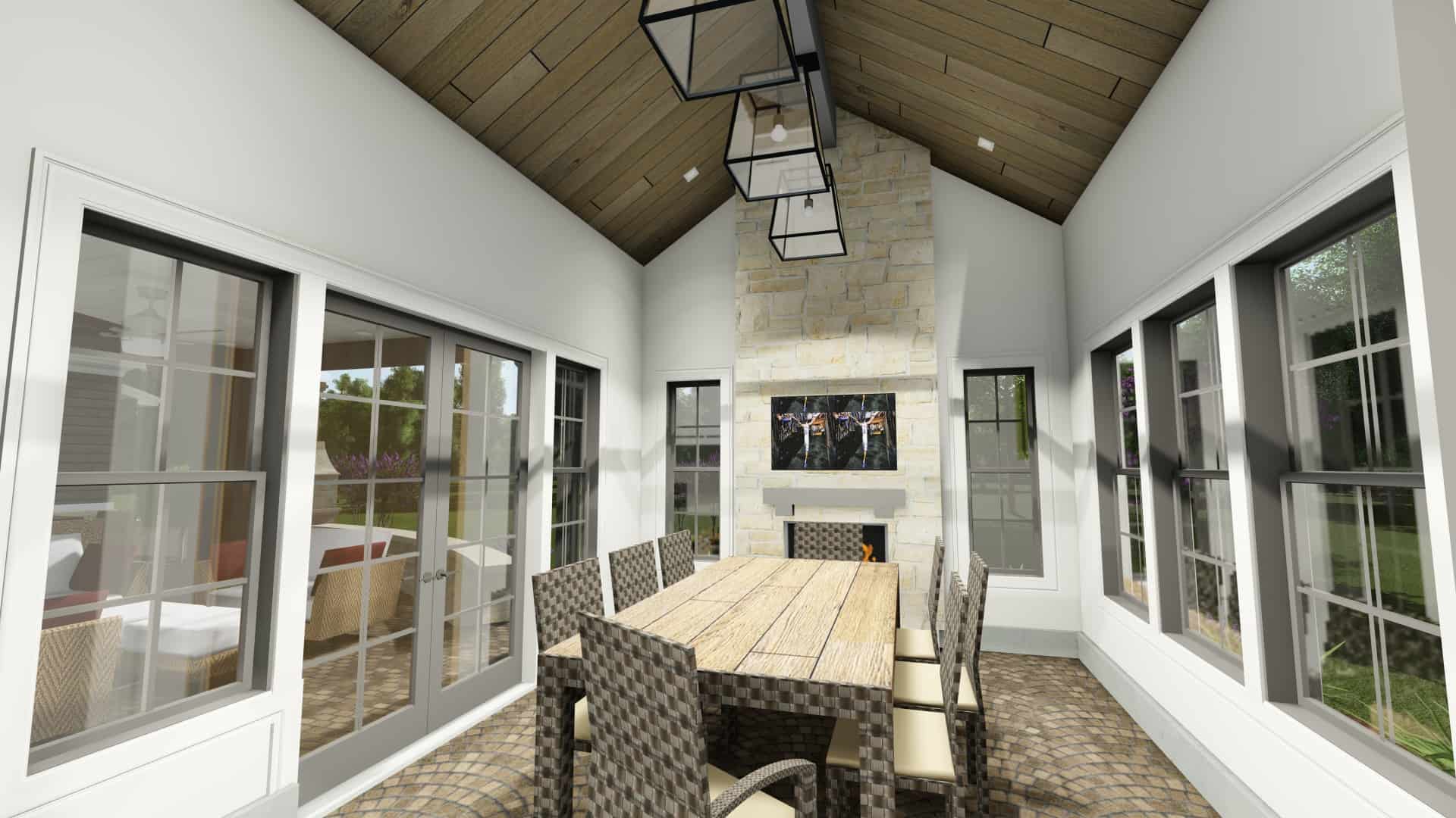 Patio of this 2-Bedroom, 3433 Sq Ft Plan - 194-1042