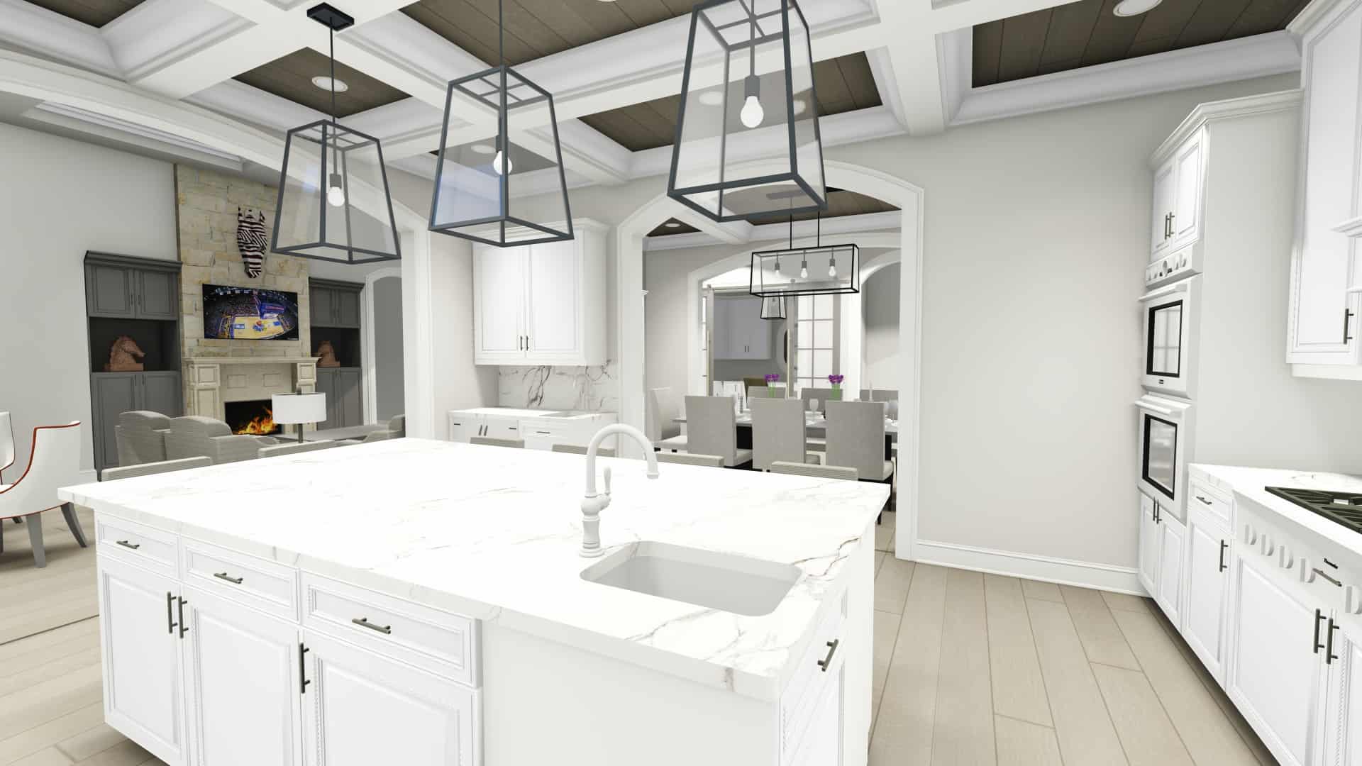 Kitchen of this 2-Bedroom, 3433 Sq Ft Plan - 194-1042