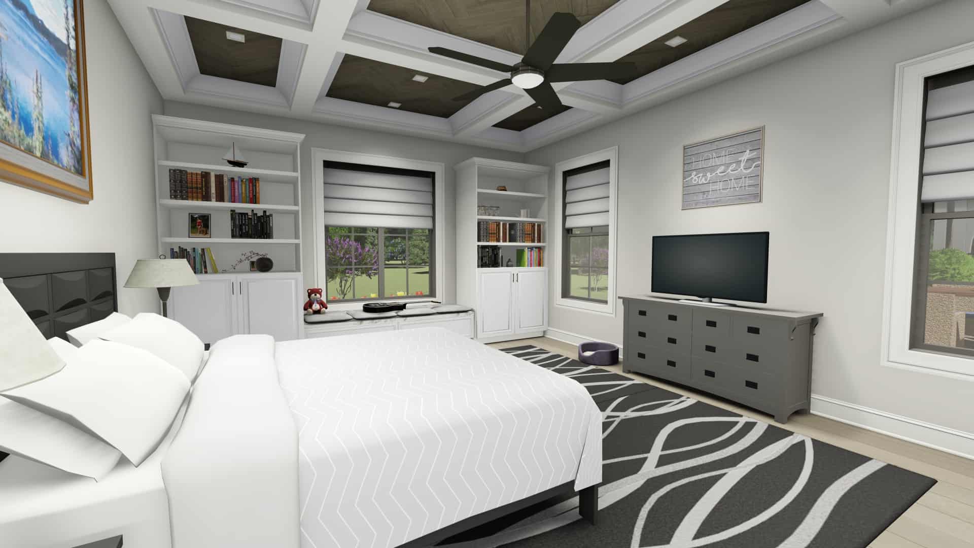 Master Bedroom of this 2-Bedroom, 3433 Sq Ft Plan - 194-1042