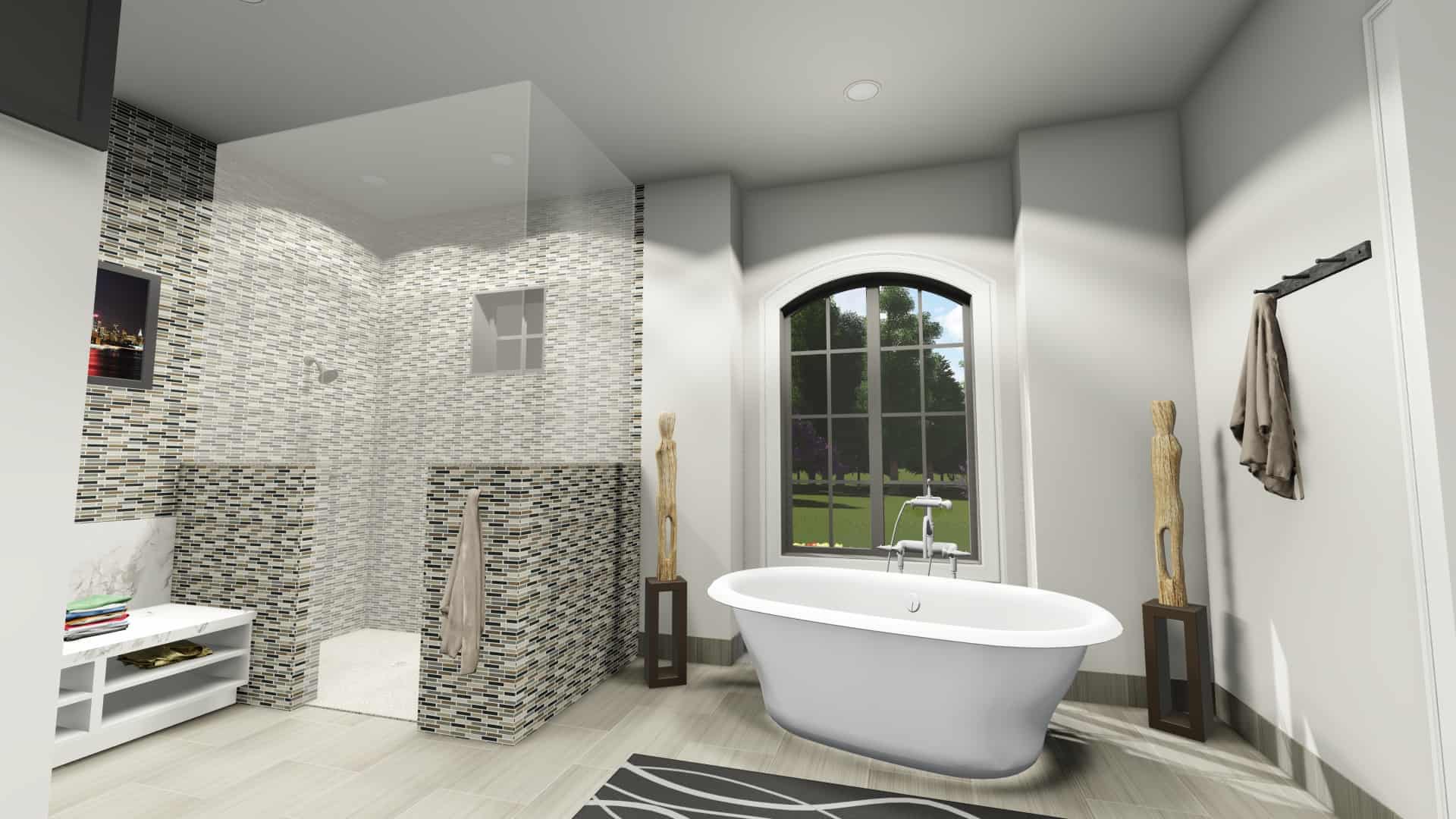 Master Bathroom of this 2-Bedroom, 3433 Sq Ft Plan - 194-1042