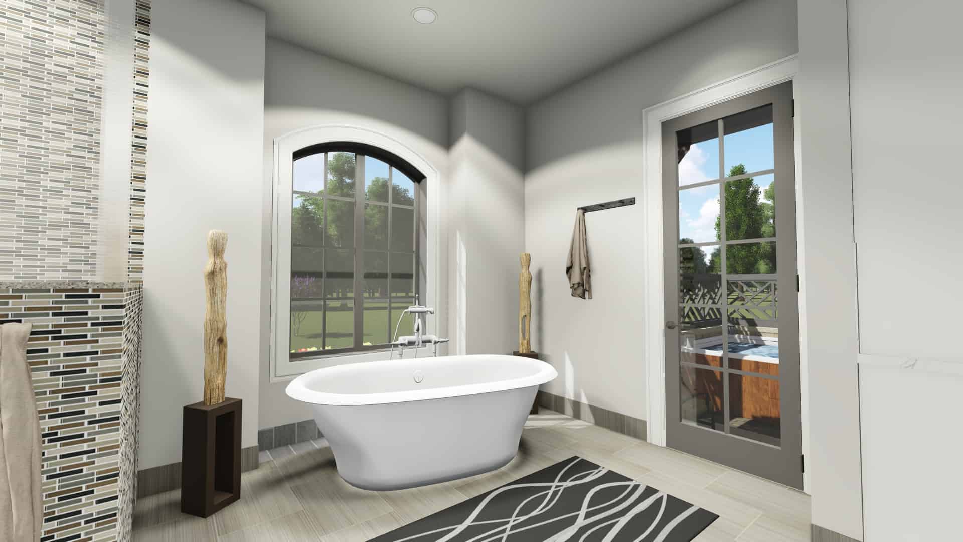 Master Bathroom of this 2-Bedroom, 3433 Sq Ft Plan - 194-1042